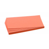 Training Cards, Rectangles, 9.5 X 20.5 Cm, Orange, 500 Pieces