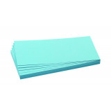 Training Cards, Rectangles, 9.5 X 20.5 Cm, Light Blue, 500 Pieces