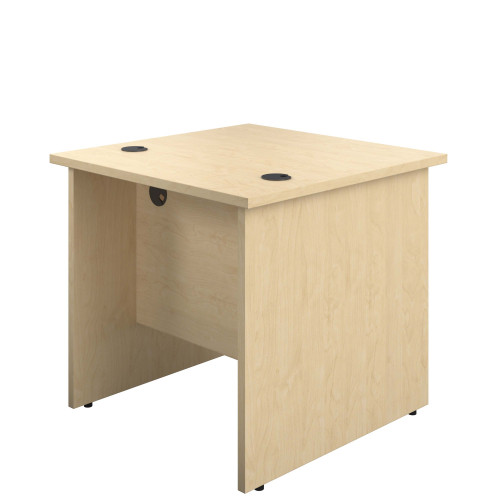 One Panel 800 X 800 Rectangular Workstation - Maple